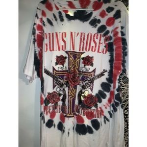 Guns and Roses ripped oversized tee